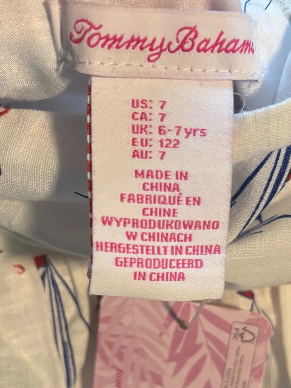 NWT Tommy Bahama Girls Nautical Summer Dress with Tote